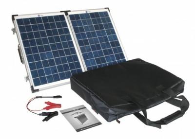 China Blue Folding Solar Panels , 120 Watt Portable Solar Panel Efficient Sunlight Absorber for sale