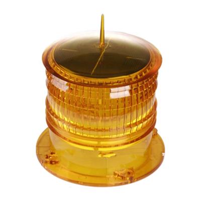 China PC IP67 yellow flashing solar led warning light (used in boats, boats, yacht, beacons, airport etc.) for sale