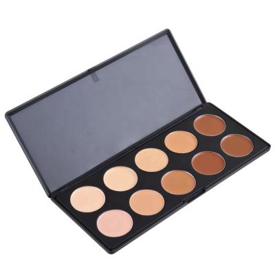 China Waterproof Make Your Own Brand 10 Color Cosmetics Makeup Eyeshadow Palette Concealer Palette Private Label for sale