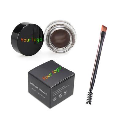 China Waterproof 30 Pcs Custom Logo Eyebrow Gel Brow Pomade Private Label Eyebrow Pomade With Free Brow Brush for sale