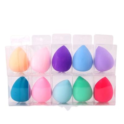 China Custom Logo Latex Free Easy Clean Microfiber Sponge Makeup Sponge With Transparent Box Packing for sale