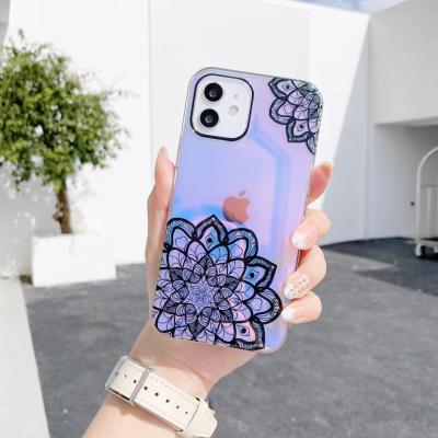 China Anti-fall chameleon laser fashion mobile phone case phone cover for iphone13 series for sale