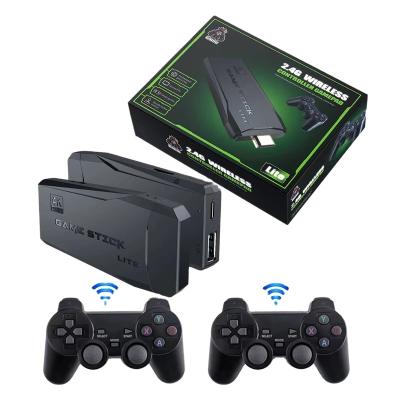 China Game Playing M8 Wireless Video Game Console 2.4G Dual Controller Game Stick 4K 10000 Games 64GB for sale