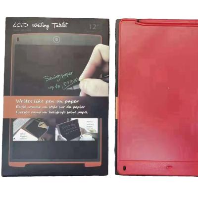 China Self Adhesive 12inch Color LCD Electronic Writing Board Has Blue Red Green Black for sale