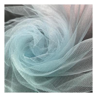 China Soft Bright Breathable Tulle Polyester Tulle Knitted Fabric For Wedding Birthday Party Skirt for sale