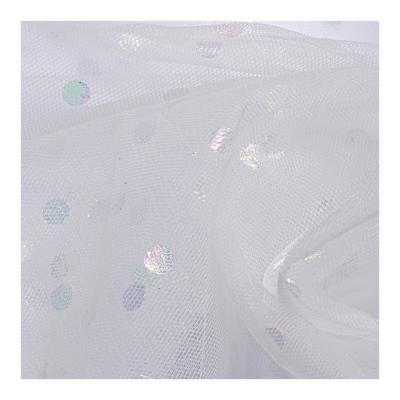 China Breathable Silver Tan Soft Tulle Fabric For Decoration for sale