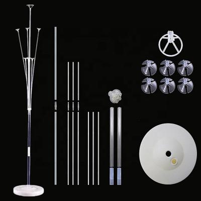 China Repurposed 130cm Height Tabletop Balloon Stand Kit Party Desktop Balloon Stand with 7 Balloon Sticks for Wedding Decoration for sale