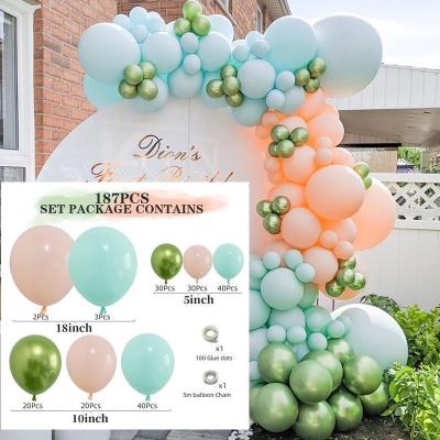 China Disposable Eco-Friendly Eucalyptus Circle Garland Wedding Decorations Balloon Arch Birthday Baby Shower Party Garland Kit Rose Gold Balloon Garland for sale