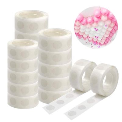 China Wholesale Balloon Glue Balloon Glue 100 Dots Removable Tape Roll Balloon Glue Removable Balloon Accessories Glue for sale