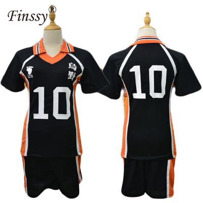 China Cotton Haikyuu Cosplay Costume For Women Men Karasuno High School Volleyball Club Hinata Shyouyou Sportswear Tank Tops Uniform for sale