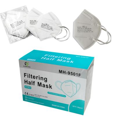 China Civilian daily use CE certified high quality FFP2 flat fold mask respirator safety ffp2 face mask for sale