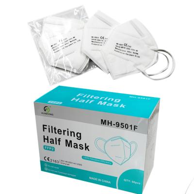 China Civilian Perfect CE Certificate Daily Use Dust Mouth Face Mask Manufacturers FFP2 Disposable Face Mask Anti 5 Layers Nonwoven Earloop Mask for sale