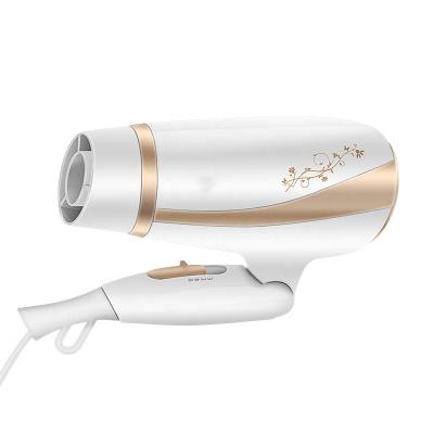 China 1600w Travel Plug Foldable Folding Hair Dryer Portable Household Folding Electric Blow Dryer for sale