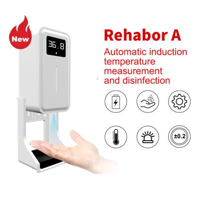 China Foaming Soap Dispenser Floor Stand Soap Dispenser Automatic Smart Liquid Digital Thermometer for sale