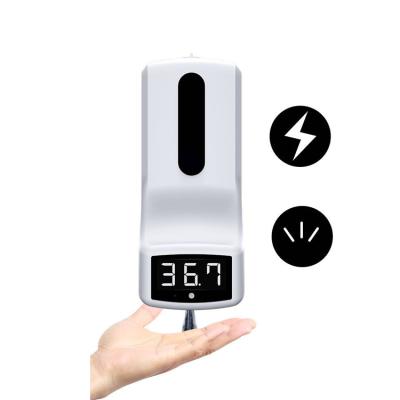 China Foam Automatic Soap Dispenser K9 Touchless Foam Soap Dispenser 2 In 1 Wall Mounted Thermometer Induction Disinfection Machine for sale