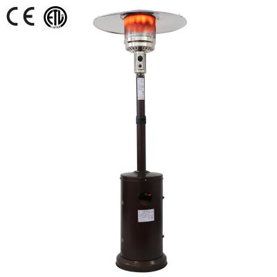 China Outdoor Patio Stored Umbrella Gas Heater Standing Propane Gas Heater For Patio CE ETL Certificated for sale