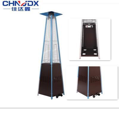 China Factory Wholesale Gas Heater Standing Tower Pyramid Patio Propane Natural Gas Stocked Outdoor Heater for sale