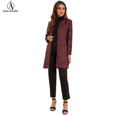 China Wholesale Luxury Casual Fashionable Women's Winter Coat Anti-wrinkle Paisley Print Elegant Jacket 2021 for sale