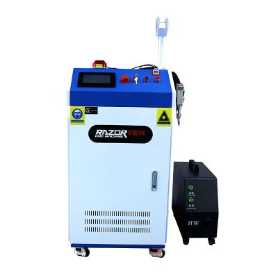 China Hotels laser rust Razortek 2000w 3in1 laser cleaning welding&cutting&cleaning machine for sale