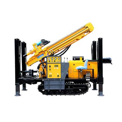 China Factory price KS-200 China efficiency drilling core rig 200m diesel hydraulic deep mobile water drilling rig light high price well clawer for sale