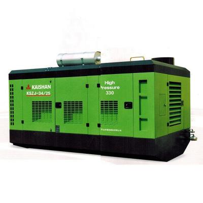 China KSZJ 160hp diesel engine lubricated screw air compressor for oil digging for sale