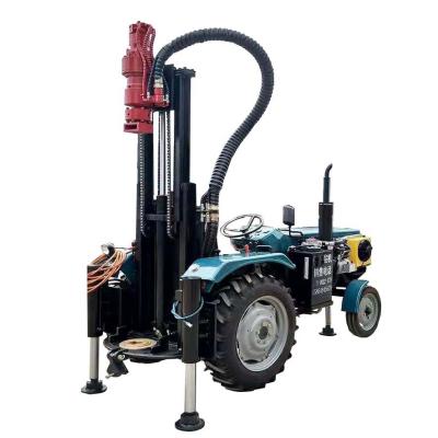 China Diesel Flat Water Well - 150m Diesel Tractor Mounted Water Well Drill Rotary 200m for sale