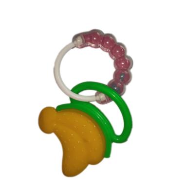 China Soft Toy Silicone Ring Bell Toy Baby Rattle and Baby Teether for sale