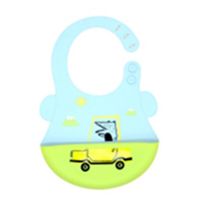 China BPA Free Customization Silicone Bib China Silicone Wholesale Baby Bibs Soft Easy Clean Vehicle Style for sale