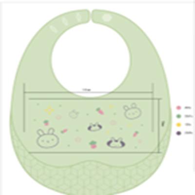 China Manufacturer BPA Free Customization Silicone Bib China Silicone Wholesale Baby Bibs Soft Easy Clean Thin Style for sale