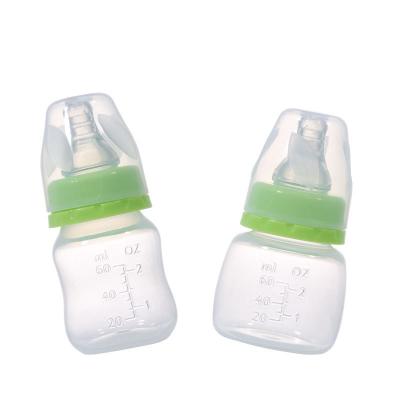 China BPA Free 60ML Newborn Standard Caliber Flatulence-Proof Baby's Breast Milk Is Truly Dropped for sale