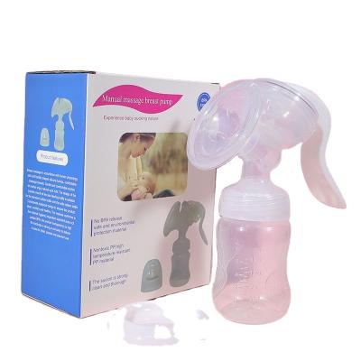 China Simple Portable Travel Kit Manual Breast Pump BPA Free Bottle Friendly Handheld Breastfeeding for sale