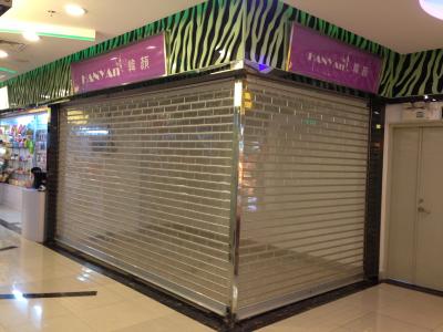 China Centro Comercial Elétrico Pc Cristal Roller Shutter Transparente Roller Shutter PC300,PC303,PC100 à venda