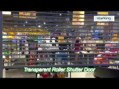 High Quality Transparent Polycarbonate Slats / Links With Nylon End Caps / lips Roller Shutter Door