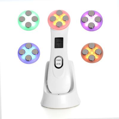 China Wrinkle Remover Portable Electric Facial Massager Rechargeable Face Beauty Care Massager 5 in 1 Personal Skin Care Machine for sale