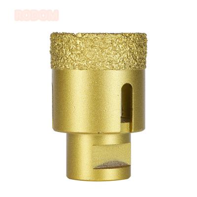 China Angle Grinder Stone Cutting Machine 38mm M14 Vacuum Welded Cutter Diamond Drill Bit Porcelain Cup Hole Opener Saw Cutter for sale