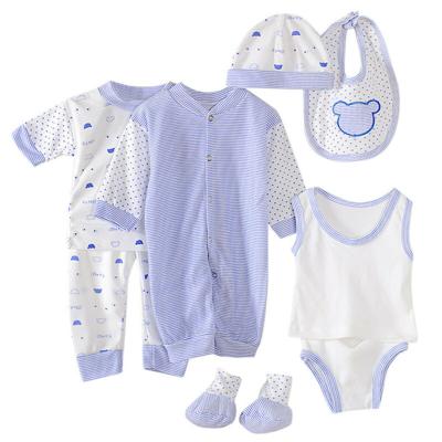 China 100% Cotton Gift Set Newborn Baby Cloth Cotton Spring Summer High Quality Baby Romper for sale