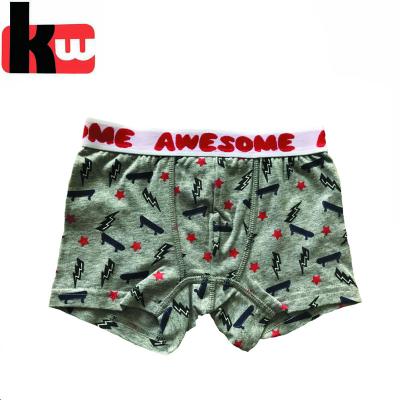 China Antibacterial Stretch Cotton Boys Underwear All Finished Printed Kids Boxer Shorts With OEKOTEX,BSCI for sale