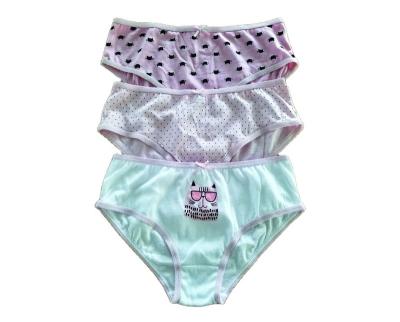 China Good Quality Antibacterial 100% Cotton Underwear Kids Underwear Girl Panties for sale