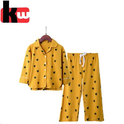 China Viable Sleepwear Shorts Sleeve Clothes Set, Factory Directly Girl Pajamas Set, Indoor Use For Kids for sale