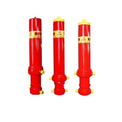 China Application: mining hydraulic cylinder multistage telescopic lifting cylinder with cylinder barrel for sale