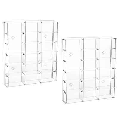 China Collect and arrange dust proof hot sale transparent acrylic storage display rack box for dormitory for sale