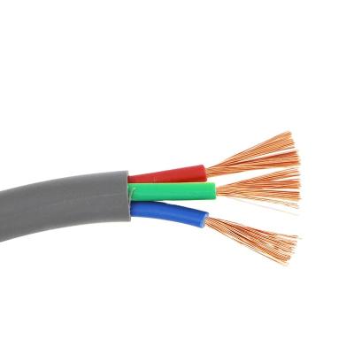 China New full telecommunication electrical wire RVV3*1.5mm2 15 16awg 3core PVC jacket heat resistant engineering copper installation using cables en venta