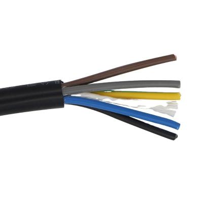 중국 New Construction RVV Electrical Signal Cable 20awg Full Copper Electrical Machine Cable 0.5mm Flexible Equipment Wire 5core WI 판매용