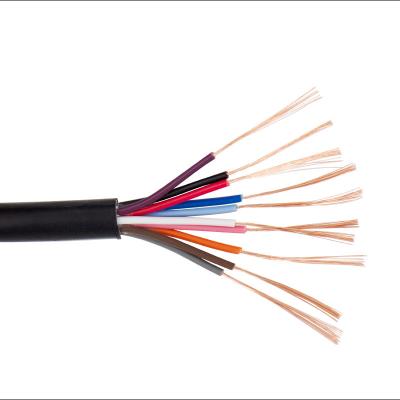 중국 10*0.2mm2 24awg 10core 110v 220v 300v Power Signal Copper Control Automobile Factory RVV AVVR Cable Full Line Waterproof 판매용