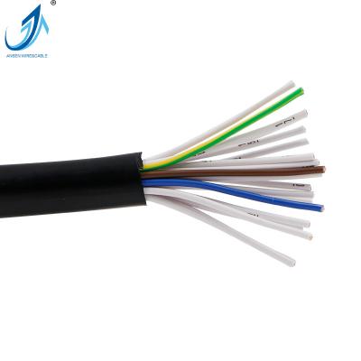 China Factory OEM RVV AVVR 20C full core 0.5MM2 20awg tinner flat or round copper since line cable wire RVV20*0.5 signal control cable Te koop