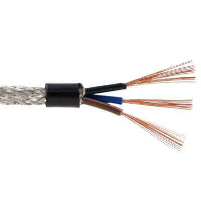 Chine Telecommunication sector signal alarm copper line full cord RVVP 3*1.5 3core 1.5mm2 15 cable 16awg 2464 braid shield flexible machine equipment à vendre