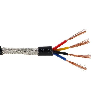 China Telecom sector signal alarm copper line full cord RVVP 4*1.5 4core 1.5mm2 15 cable 16awg 2464 braid shield machine flexible equipment zu verkaufen