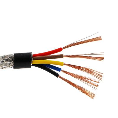 Chine PVC construction flexible RVVP 5core cable 0.2mm core cable 0.2mm braid 24awg electric multi shield alarm signal cable à vendre