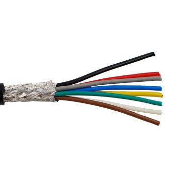 Chine Construction Cable RVVP 8core 0.12mm Full Control 26awg Signal Cable Braid Shield Wholesale Copper Electrical Wires à vendre