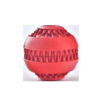 China Viable Dog Chewing Tpr Puppy Treat Toy Ball Feeding Ball For Spiky Rubber Dog Chew Ball Toys for sale